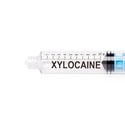 Medline High-Pressure Medication Colored Syringes, 10 mL - Sterile High-Pressure Pre-Labeled Xylocaine Syringe with Fixed Male Luer Lock Fitting, 10 mL, Blue - DYNJSYRXYL10B