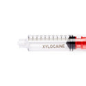 Medline High-Pressure Medication Colored Syringes, 10 mL - Sterile High-Pressure Pre-Labeled Xylocaine Syringe with Fixed Male Luer Lock Fitting, 10 mL, Red - DYNJSYRXYL10R