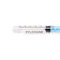 Medline High-Pressure Medication Colored Syringes, 3 mL - Sterile High-Pressure Pre-Labeled Xylocaine Syringe with Fixed Male Luer Lock Fitting, 3 mL Blue - DYNJSYRXYL3B