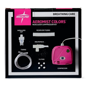 Medline Aeromist Color Nebulizer Compressors - Aeromist Nebulizer Compressor, Pink, Compact - HCS70004P