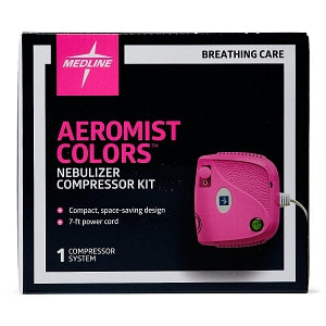 Medline Aeromist Color Nebulizer Compressors - Aeromist Nebulizer Compressor, Pink, Compact - HCS70004P