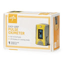 Medline Easy-Grip Finger Pulse Oximeter - Fingertip Pulse Oximeter with Easy-Grip Finger Clip and Lanyard - HCSM70