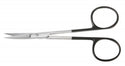 Medline Super Cut Iris Scissors - Super Cut Iris Scissor with Black Handle, Curved, 4-1/8" - MDS0734110