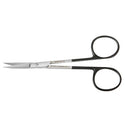 Medline Super Cut Iris Scissors - Super Cut Iris Scissor with Black Handle, Curved, 4-1/8" - MDS0734110