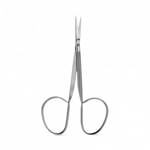 Medline Ribbon Ophthalmic Scissors - SCISSOR, MINI IRIS, RIBBON, SH / SH, STR, 3.75" - MDS0775023