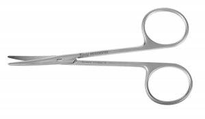 Medline Strabismus Scissors - 4.5" (11.4 cm) Strabismus Scissors with Curved Blunt / Blunt Tips - MDS0837111