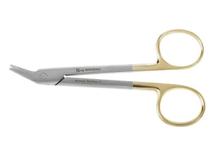 Medline Suture Wire Cutters - Universal Wire Cutter Scissors, Angled Jaw, Serrated, Tungsten Carbide Cutting Edges, 4.75" - MDS0883512