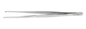 Medline Standard Tissue Forceps - 10" (25.4 cm) Straight Standard Tissue Forceps with 1 x 2 Teeth - MDS1012025