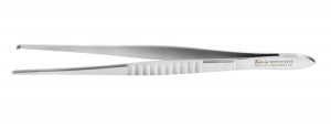 Medline USA Straight Tissue Forceps - USA Straight Tissue Forceps, 1 x 2 Teeth, 6" - MDS1012215