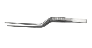 Medline Taylor Dressing Forceps - 7" (17.8 cm) Straight Taylor Dressing Forceps with Bayonet Handle - MDS1015704