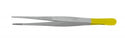 Medline Standard Tissue Forceps - 6" (15.2 cm) Straight Cross-Serrated Tissue Forceps with Tungsten Carbide Inserts and 2, 500 Teeth / Square Inch - MDS1026215