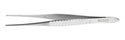 Medline Standard Tissue Forceps - 6" (15.2 cm) Straight Standard Tissue Forceps with 1 x 2 Teeth with Serrations - MDS1027215