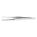 Medline Standard Tissue Forceps - 6" (15.2 cm) Straight Standard Tissue Forceps with 1 x 2 Teeth with Serrations - MDS1027215