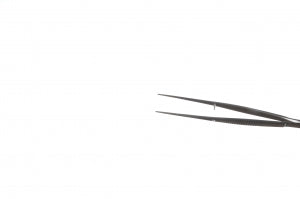 Medline Tissue Grasping Forceps - 4-1/4" (10.8 cm) Narrow Tip Grasping Tissue Forceps with Pin - MDS1050201