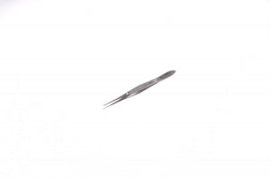 Medline Tissue Grasping Forceps - 4-1/4" (10.8 cm) Narrow Tip Grasping Tissue Forceps with Pin - MDS1050201