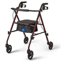 Medline Ultralight Rollators - Superlight Rollator, Red - MDS86825SLRS