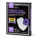 Medline Puracol Plus AG+ Collagen Wound Dressings with Silver - Puracol Plus AG+ Collagen Wound Dressings with Silver, Fenestrated, 4" x 4" - MSC8744EPF