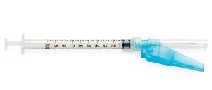 Medline Medline Safety Syringes with Needle - 1 mL Syringe with 23G x 1" Safety Needle - SYRS101235F