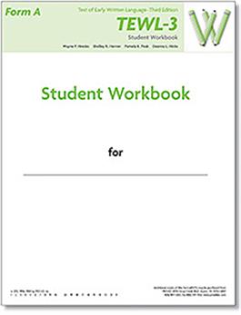 TEWL-3 Student Workbook Form A (pack of 10) Wayne Hresko, Shelley Herron, Pamela Peak, Deanna L. Hicks