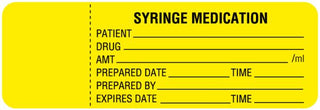 Medical Use Labels - Irrigation Solution, Syringe Medication Label, 3" x 1"